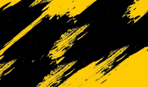 ベクトル 黒と黄色のグランジの背景
