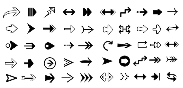 Black Arrow vector art amp arrow icon silhouette