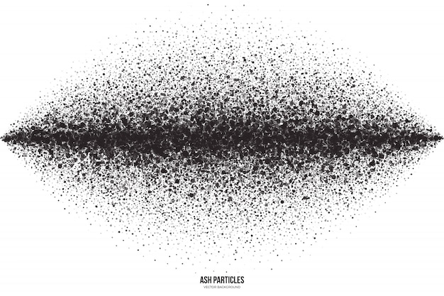 Вектор Частицы черного пепла абстрактный фон