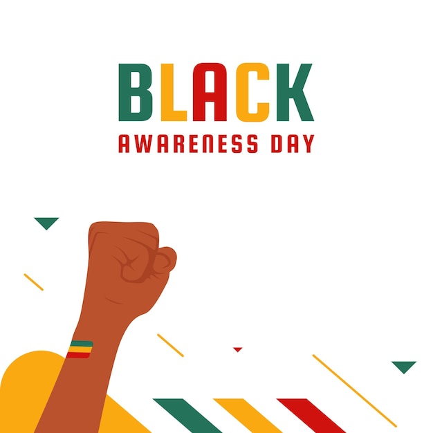 Black Awareness Day Design per il momento internazionale