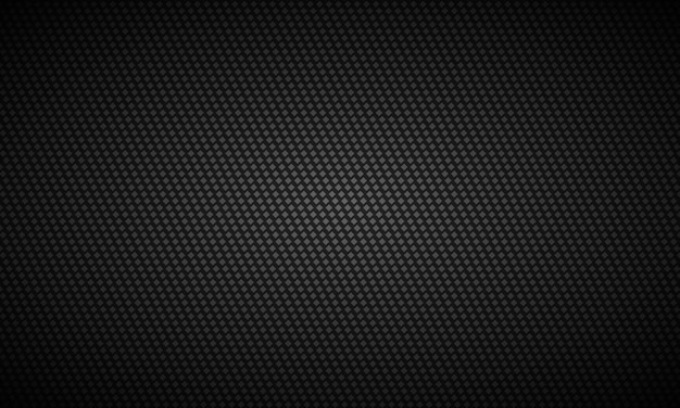 Vector black background dark carbon fiber texture