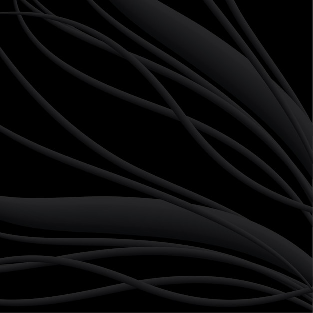 Black background. Dark waves background