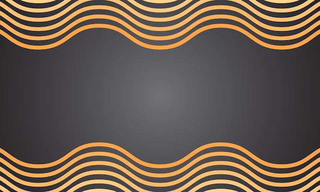 black background design with wavy pattern stripes frame