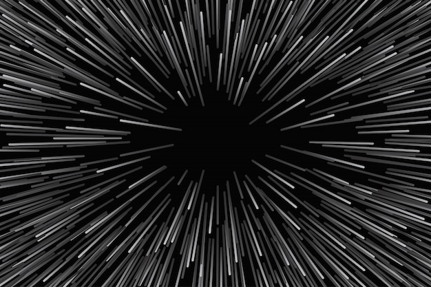 Vector black background hyper velocity