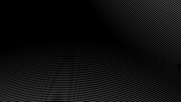 Black Background Lines vector image abstract wallpaper for backdrop or decoration