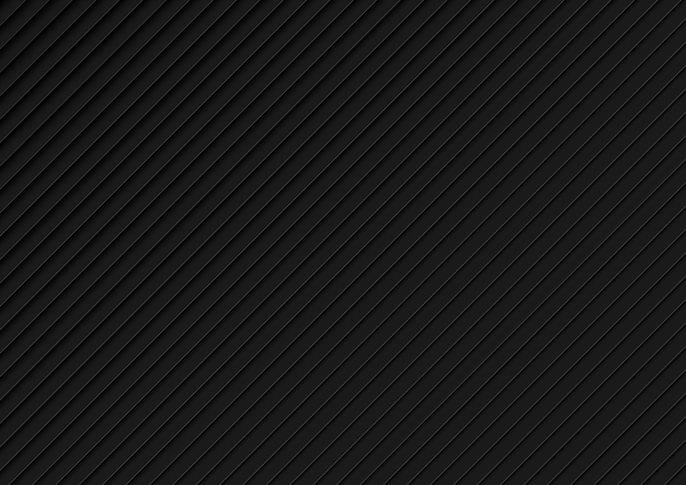 Vector black background with diagonal layered pattern