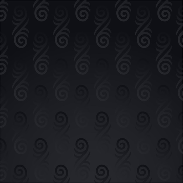 Black background with elegant ornaments, Luxury Seamless pattern