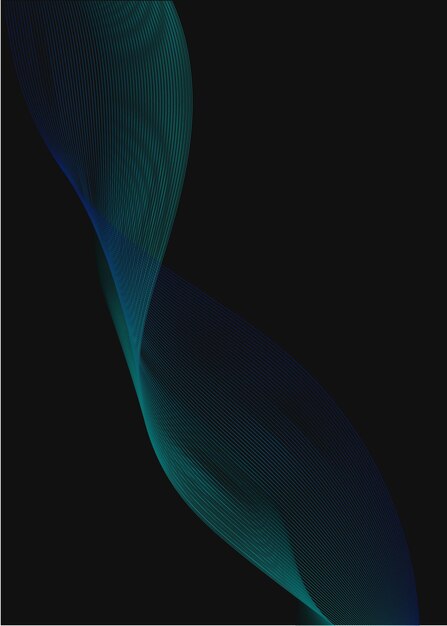 Black background with fine lines and curved lines Lined background