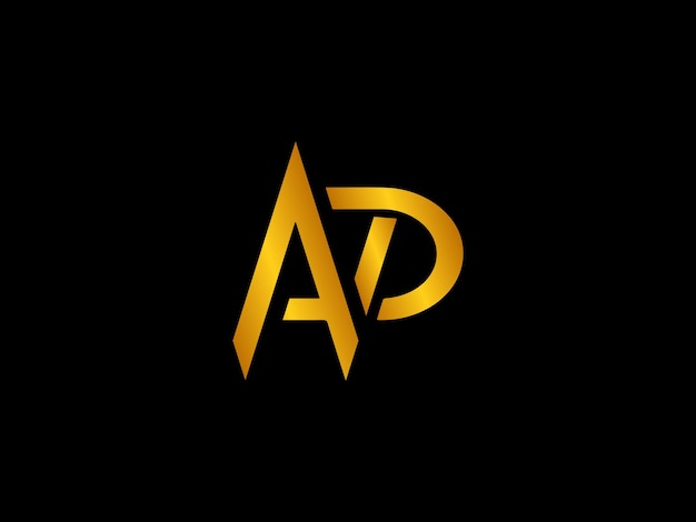 Black background with a golden letters ap and a white letter