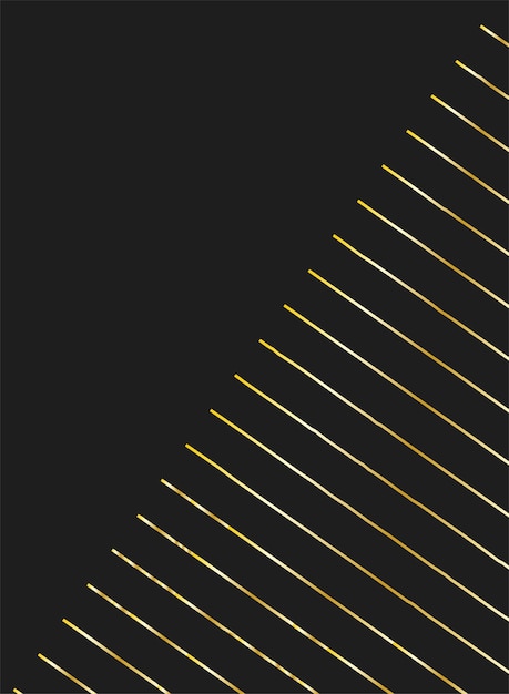 Black background with golden lines on half