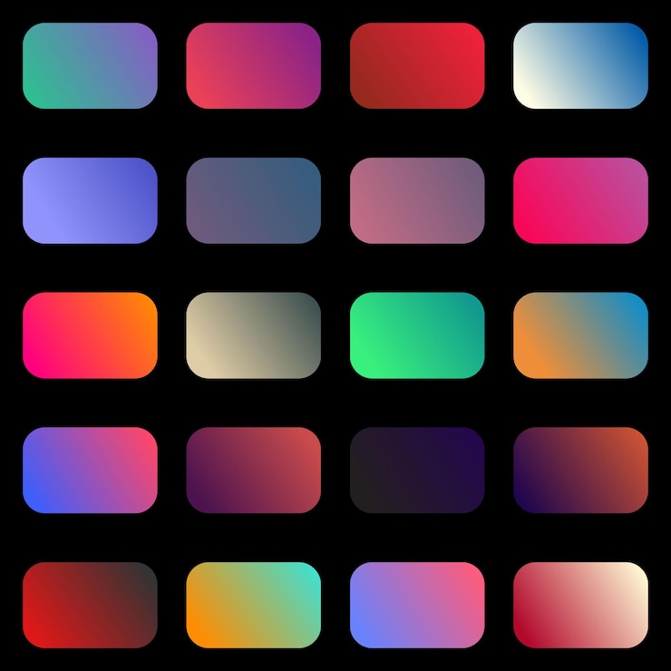 Vector a black background with many different squares and one with different colors