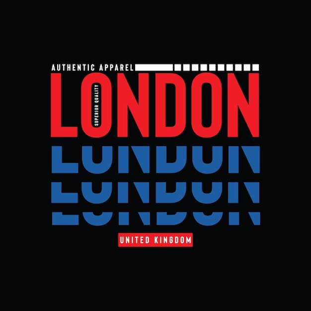 A black background with the word london in red and blue.