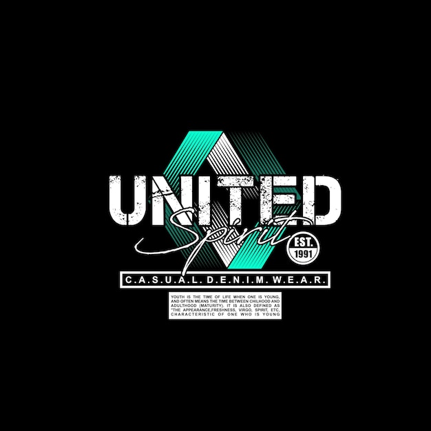 Vector a black background with the word united on it