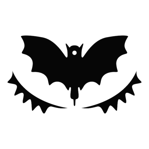 Vector black bat vector icon simple and stylish bat illustration