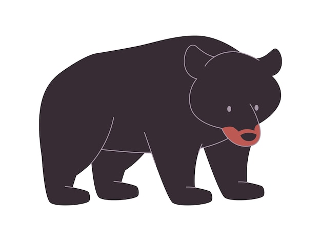 black bear big and fur omnivorous animal strong power predator creature wild nature environment