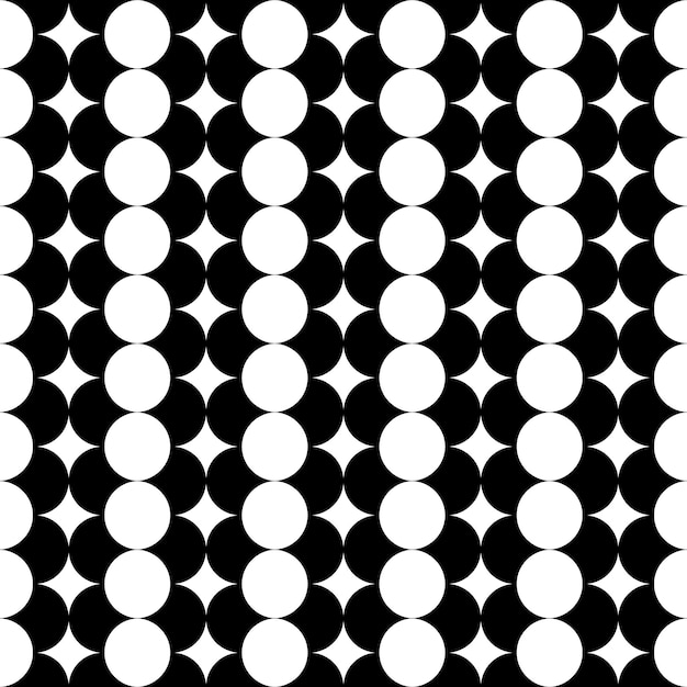 Black big Polka dot fabric. Retro vector pattern