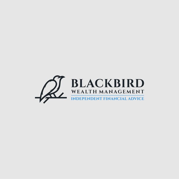 Дизайн логотипа Black Bird, векторная иллюстрация логотипа птицы