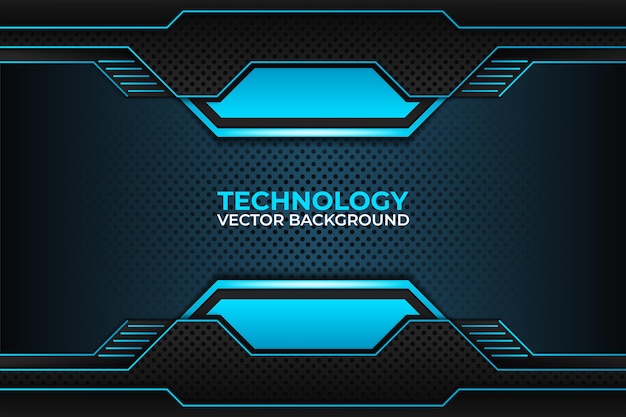 Black and blue background design technology corporate business template