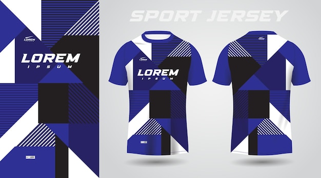 black blue t-shirt sport jersey design