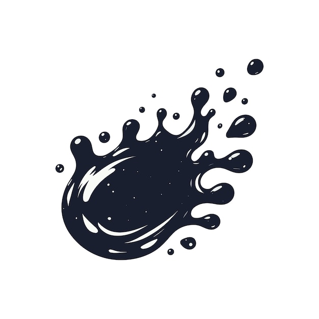 黒と青の水のスプラッシュにスプラッシュと書かれています