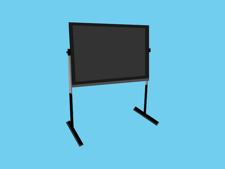 Vector black board school stand vector