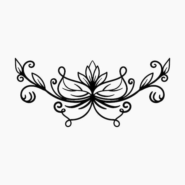 Black border ornaments illustration