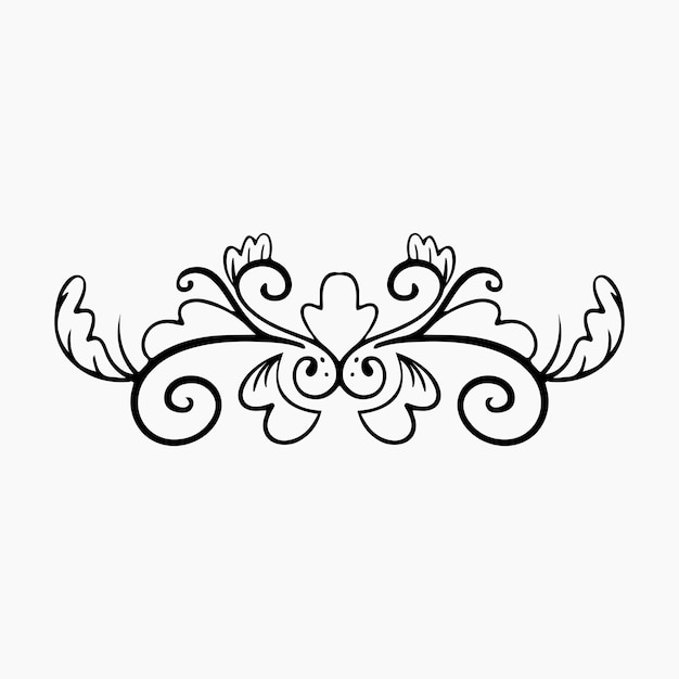 Black border ornaments illustration