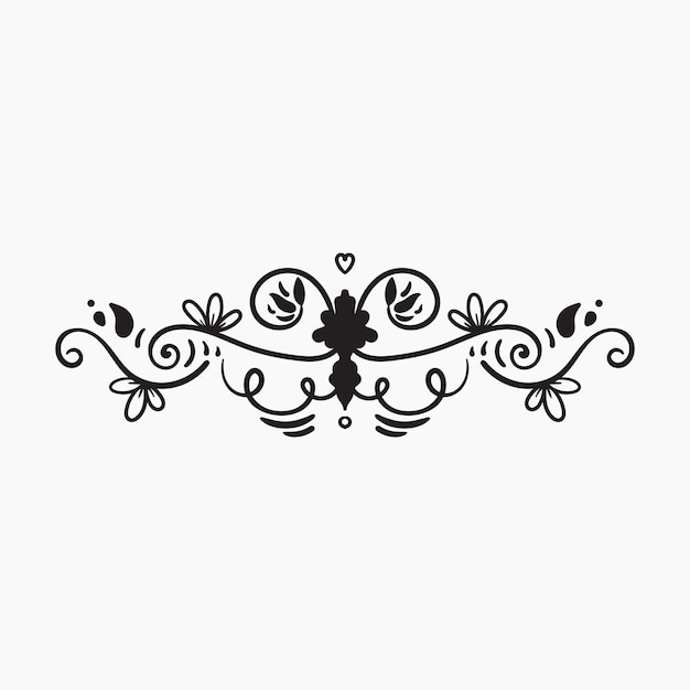 Black border ornaments illustration