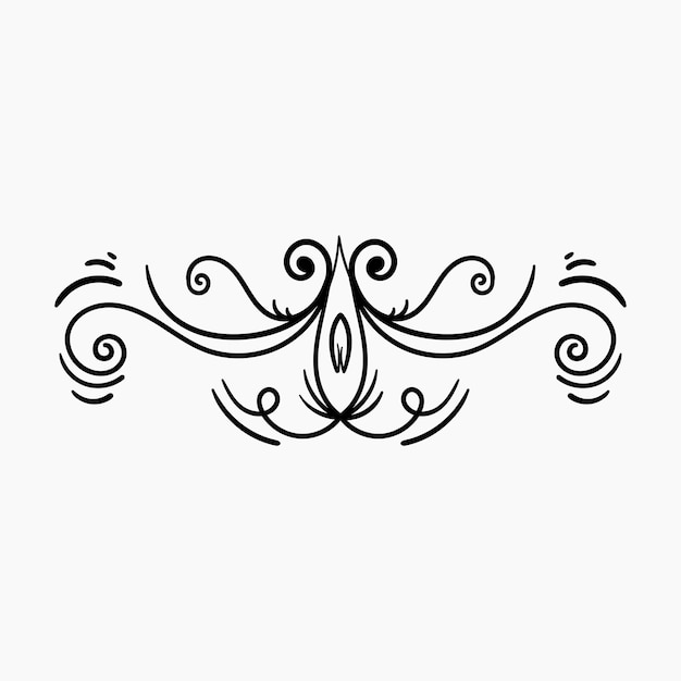 Black border ornaments illustration