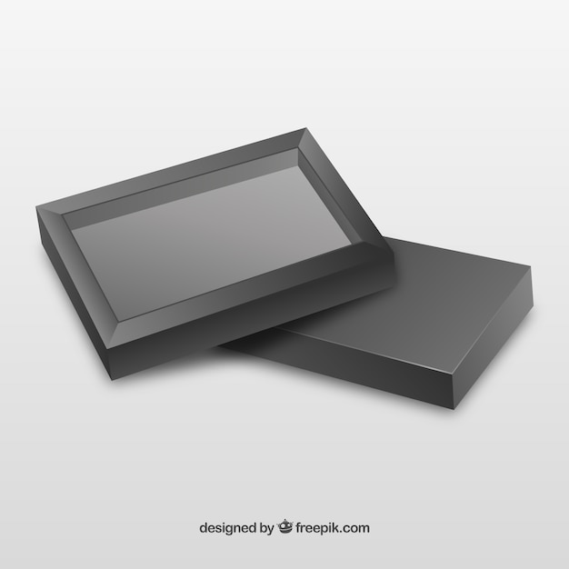 Vettore nero box template