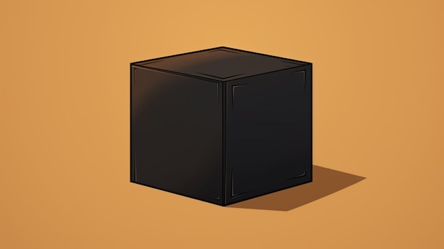 Vector a black box with a black box on it