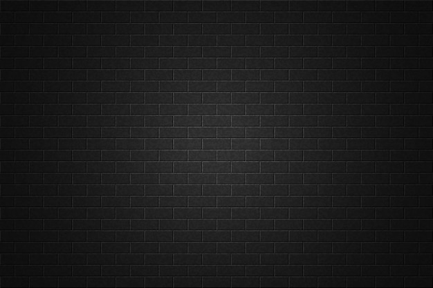 Black brick wall background 