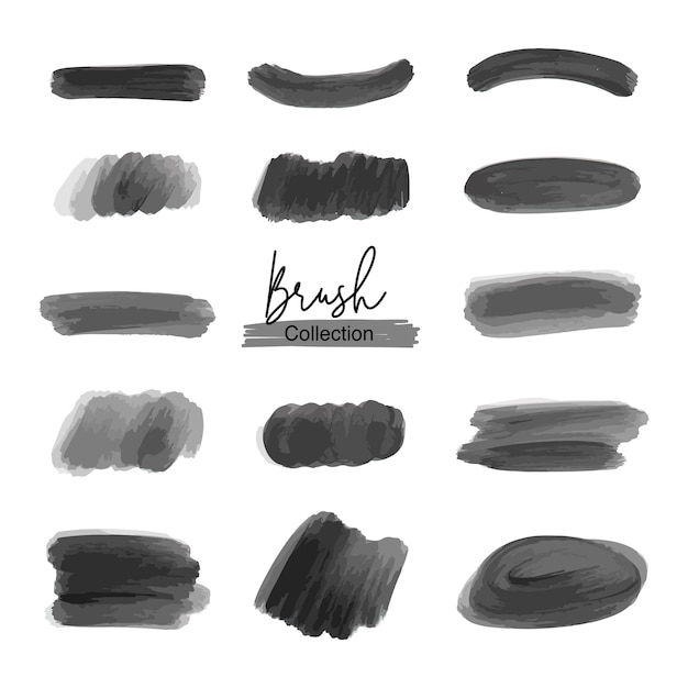 Black brush set