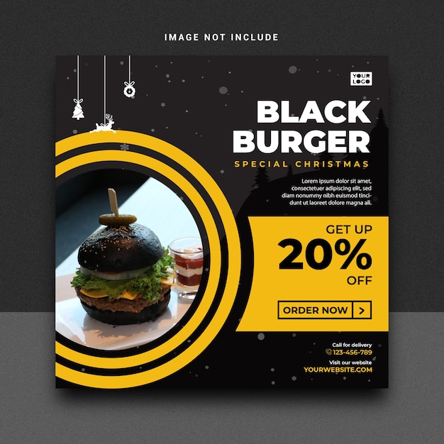 Speciale black burger di natale