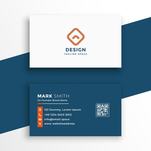 black business card with amazing colour and triangle shapes design