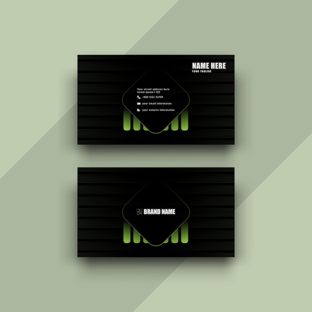 a black business card with the name blame here on it