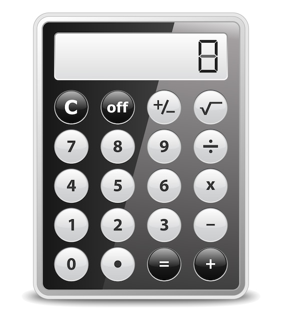 Black calculator