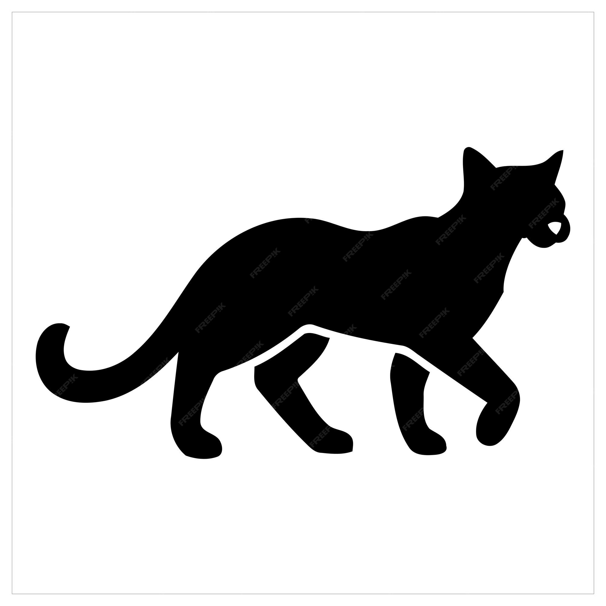 Premium Vector | Black cat