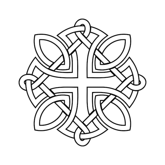 Vector black celtic knot