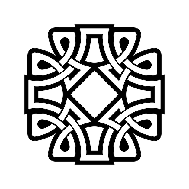 Black celtic knot