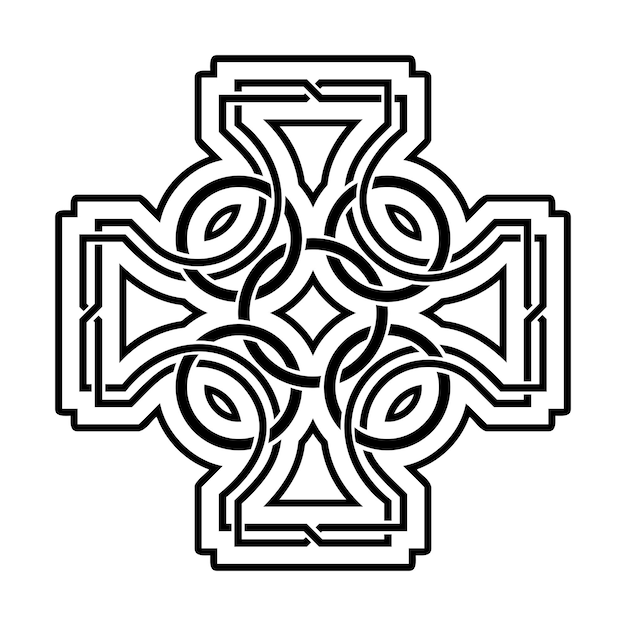 Black celtic knot