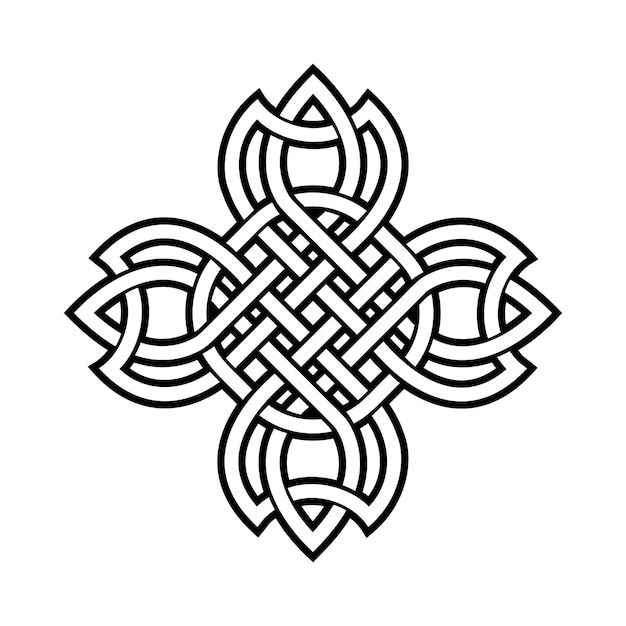 Black celtic knot