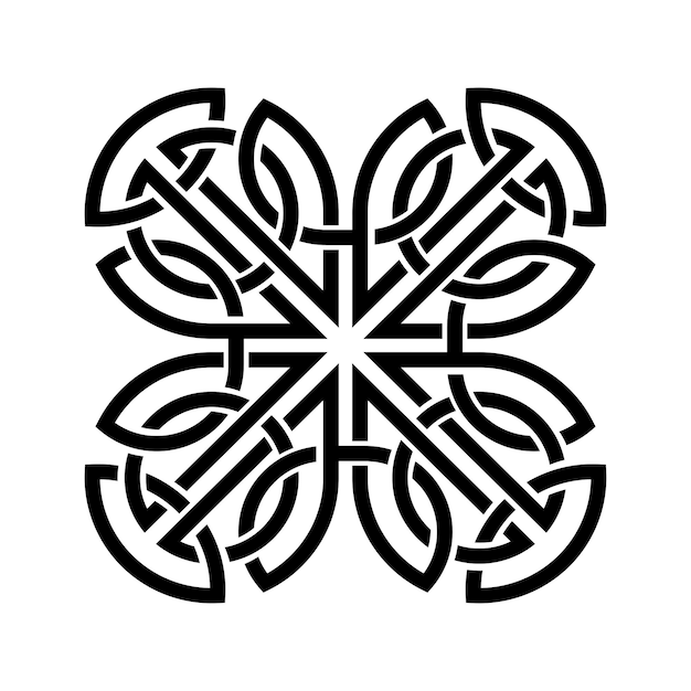 Vector black celtic knot