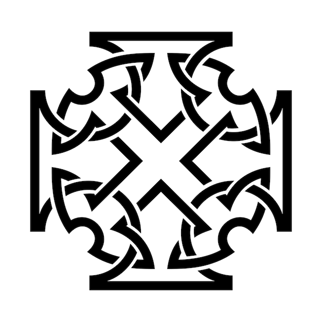 Black celtic knot