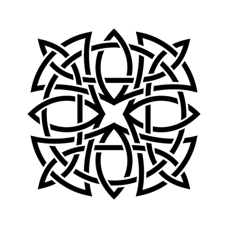 Vector black celtic knot