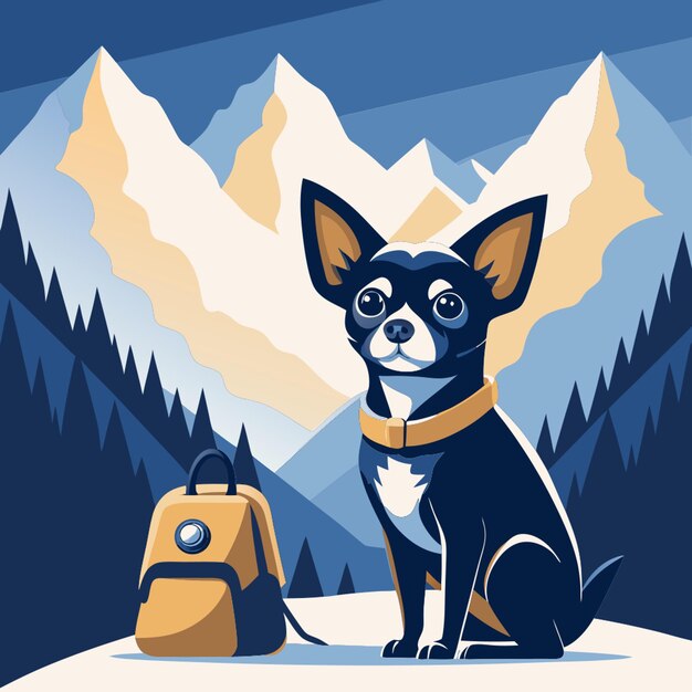 Cartoon Chihuahua Backpack Cartoon Chihuahua Backpack