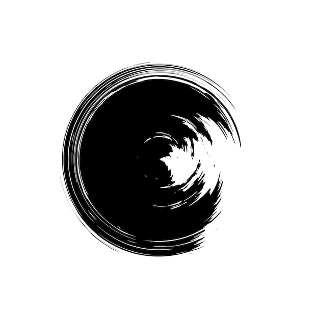 a black circle with a black circle in the middle