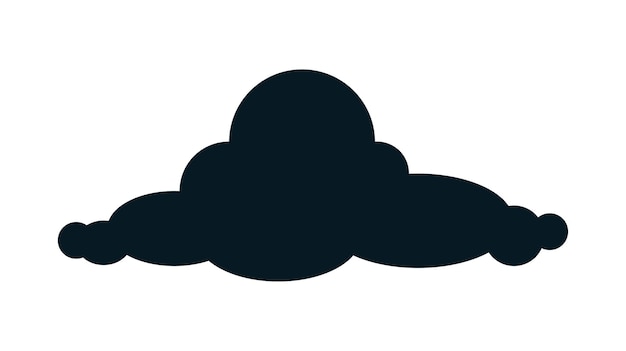 Vector black cloud icon