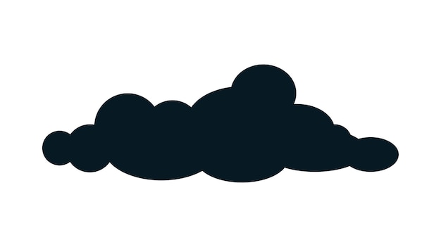 Black cloud icon