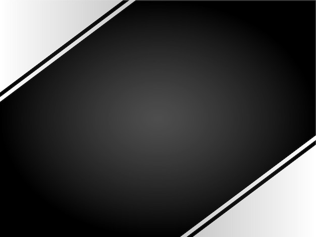 Black Color Background Design with Gradient Vector Illustration